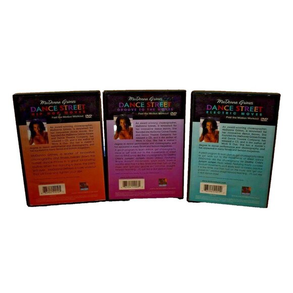 MaDonna Grimes Dance Street Groove to the Moves Set of 3 DVD Workout Videos - Picture 2 of 8